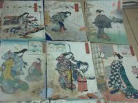 歌川国芳　美人浮世絵　21枚（痛み、参考品として）