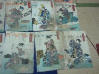 歌川国芳　美人浮世絵　21枚（痛み、参考品として）