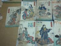 歌川国芳　美人浮世絵　21枚（痛み、参考品として）