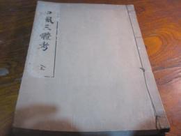 古風三躰考