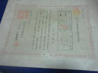 明治29年　宇土貯蓄株式会社　株券　4枚　江口利政あて