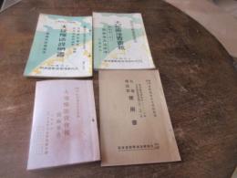大地療法会会報（実験報告）昭和12/大地療法器使用書/睡眠中に出来る大地療法説明書（昭和11）/大地療法会会報（昭和15）