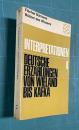 Interpretationen4 Deutsche Erzahlungen von Wieland bis Kafka