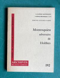 Montesquieu adversaire de Hobbes