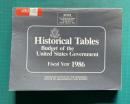Historical Tables Budget of the United States Goverment　Fiscal Year 1986