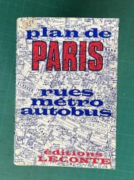 Plan de ville : PARIS, rues-metro-bus
