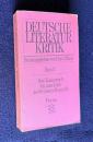 Deutsche Literaturkritik III. Vom Kaiserreich bis zum Ende der Weimarer Republik (1889 - 1933).