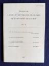 ETUDES DE LANGUE ET LITTERATURE FRANCAISES（フランス語フランス文学研究） No.4