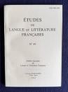 ETUDES DE LANGUE ET LITTERATURE FRANCAISES（フランス語フランス文学研究） No.44