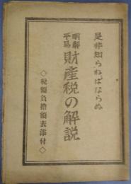 明解平易財産税の解説　是非知らねばならぬ