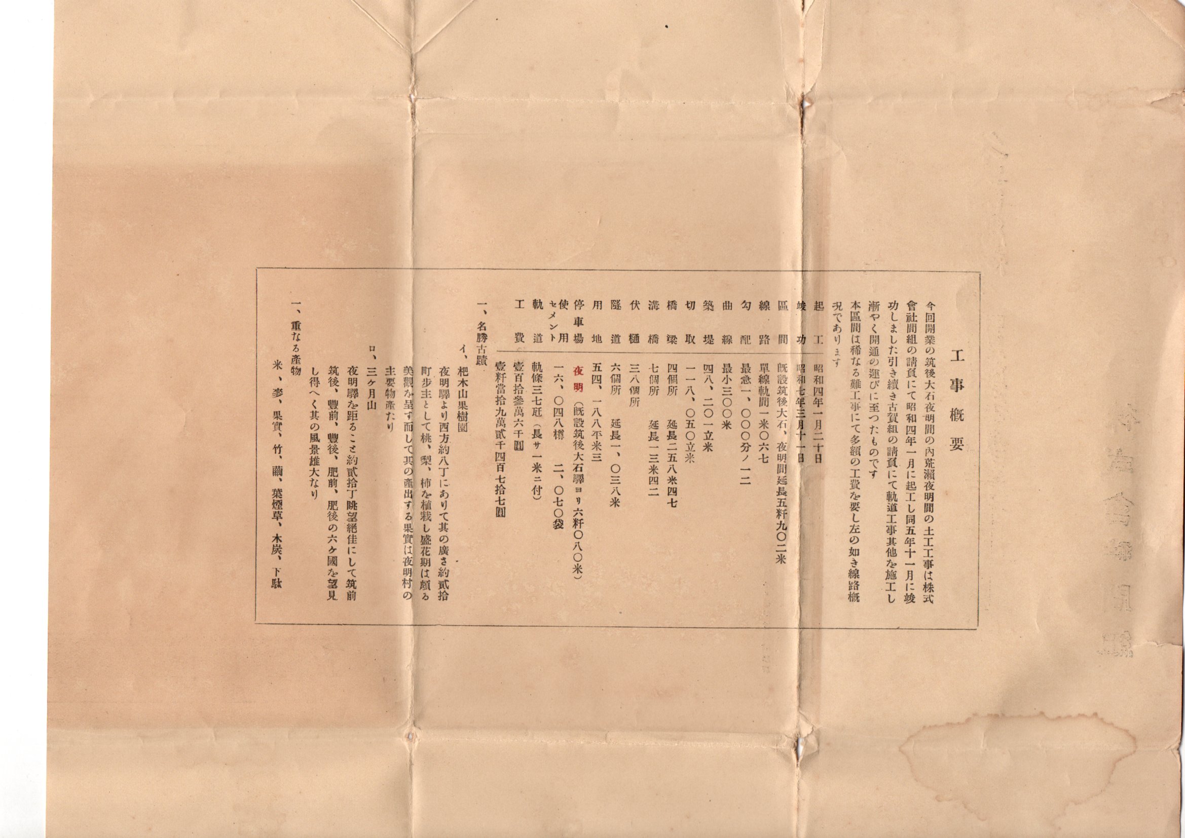 久大西線筑後吉井筑後大石間鉄道開通記念絵葉書 モノクロ写真版4