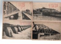 大阪　絵葉書　モノクロ写真版4枚　　　　