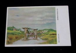武内英男　上海大場鎮附近戦跡唐橋　陸軍恤兵部（絵葉書）1枚