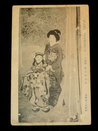 川崎蘭香　霜月十五日　第9回文部省美術展覧会（絵葉書）1枚