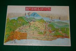 鳥瞰図　別府附近名勝案内図（絵葉書）1枚