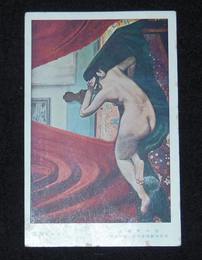 小島善太郎　裸女ポーズ　第17回二科美術展覧会（絵葉書）1枚