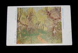 小松均　くぬ木林　第11回帝国美術院展覧会（絵葉書）1枚