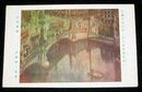 赤塚忠一　街頭雨情　第2回帝國美術院展覧会（絵葉書）1枚