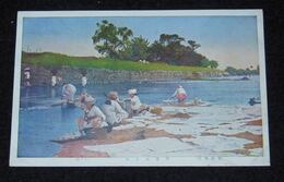 朝鮮風俗　川辺の洗濯（絵葉書）1枚