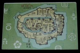 百年前之大阪城（絵葉書）1枚