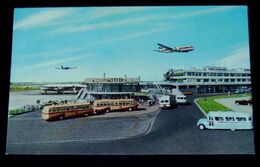 羽田空港　双発機　ボンネットバス（絵葉書）1枚