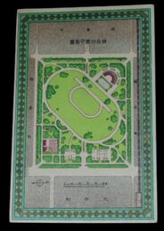 東京　錦糸公園平面図（絵葉書）1枚