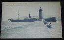 小樽　防波堤燈台　汽船（絵葉書）1枚