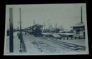 函館　連絡船桟橋全景　汽車（絵葉書）1枚