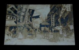 中国上海　市街雑踏2（絵葉書）1枚