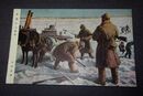 山田貞実　黒龍江の凍結　陸軍美術協会（絵葉書）1枚