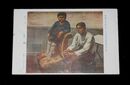 松下春雄　母子　第15回帝国美術院展覧会（絵葉書）1枚