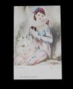 高野二三男　アルルキンヌ　第7回日本美術展覧会（絵葉書）1枚