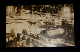 三井串木野鉱業所　製錬所搗鉱機及磨鉱機（絵葉書）1枚