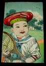 大正美術　少年水兵テニス姿（絵葉書）1枚