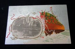 進水式紀念　美術　ひらと（絵葉書）1枚