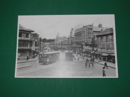 熊本　新市街交叉点の雑沓（絵葉書）1枚