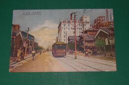 大阪　堺筋通　市電（絵葉書）1枚