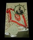 軍艦　義勇艦さくら廻航記念　艦船旗（絵葉書）1枚