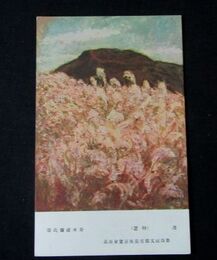 青木達弥　薄　第4回文部省美術展覧会（絵葉書）1枚