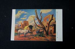 伊原宇三郎　焦土のビルマ　陸軍美術協会（絵葉書）1枚