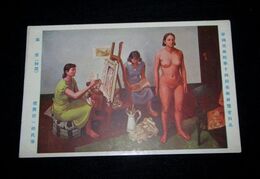 猪熊弦一郎　画室　帝國美術院第14回美術展覧会（絵葉書）1枚