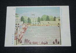 佐藤永芳　競泳　帝國美術院第15回美術展覧会（絵葉書）1枚