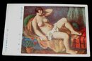 田中省吾　帽子を配せる裸婦　第13回二科美術展覧会（絵葉書）1枚