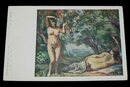 黒田重太郎　緑蔭裸女　第16回二科美術展覧会（絵葉書）1枚