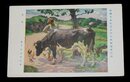 鹿子木孟郎　牧童　帝國美術院第5回美術展覧会（絵葉書）1枚