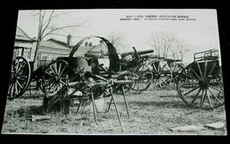 旅順　陸軍　戦利品記念館の武器（絵葉書）1枚