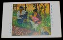 大久保作次郎　平和　帝國美術院第1回美術展覧会（絵葉書）1枚