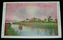 三宅克己　水郷　帝國美術院第1回美術展覧会（絵葉書）1枚