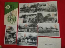 島根松江　有澤山荘（絵葉書）8枚