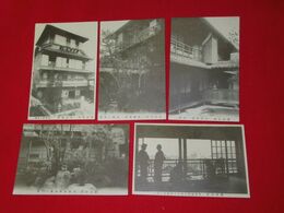 豊後別府　萬屋旅館　木造4階　本館　別館　庭園（絵葉書）5枚